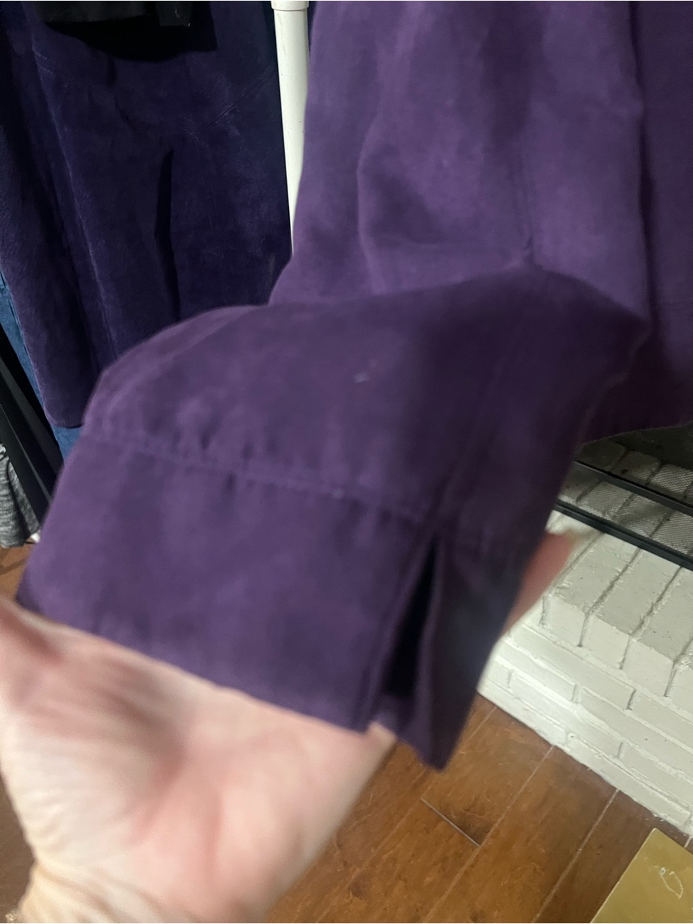 dressbarn Deep Purple Zip-Front Bomber Jacket - Picture 4 of 6